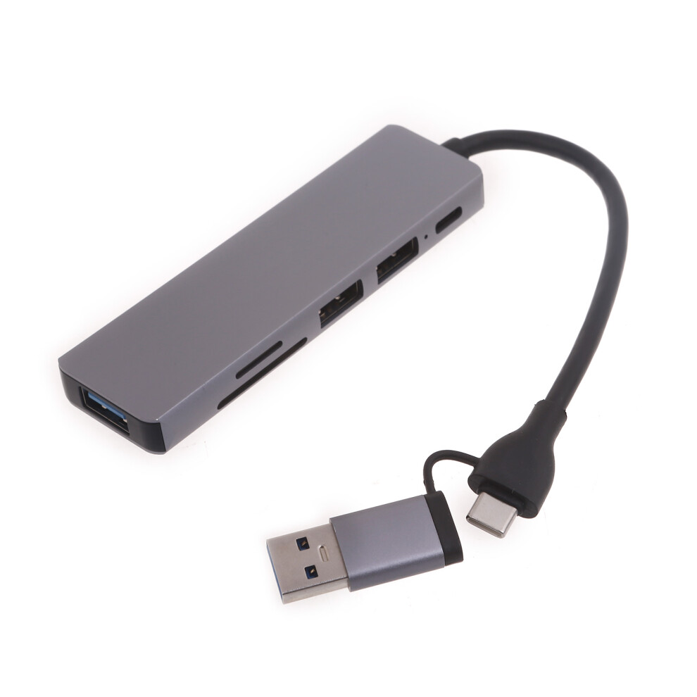 Usb C Hub Dock 6 In 1 Usb C/Usb Multiport Adapter Usb Ports With 7627000128225