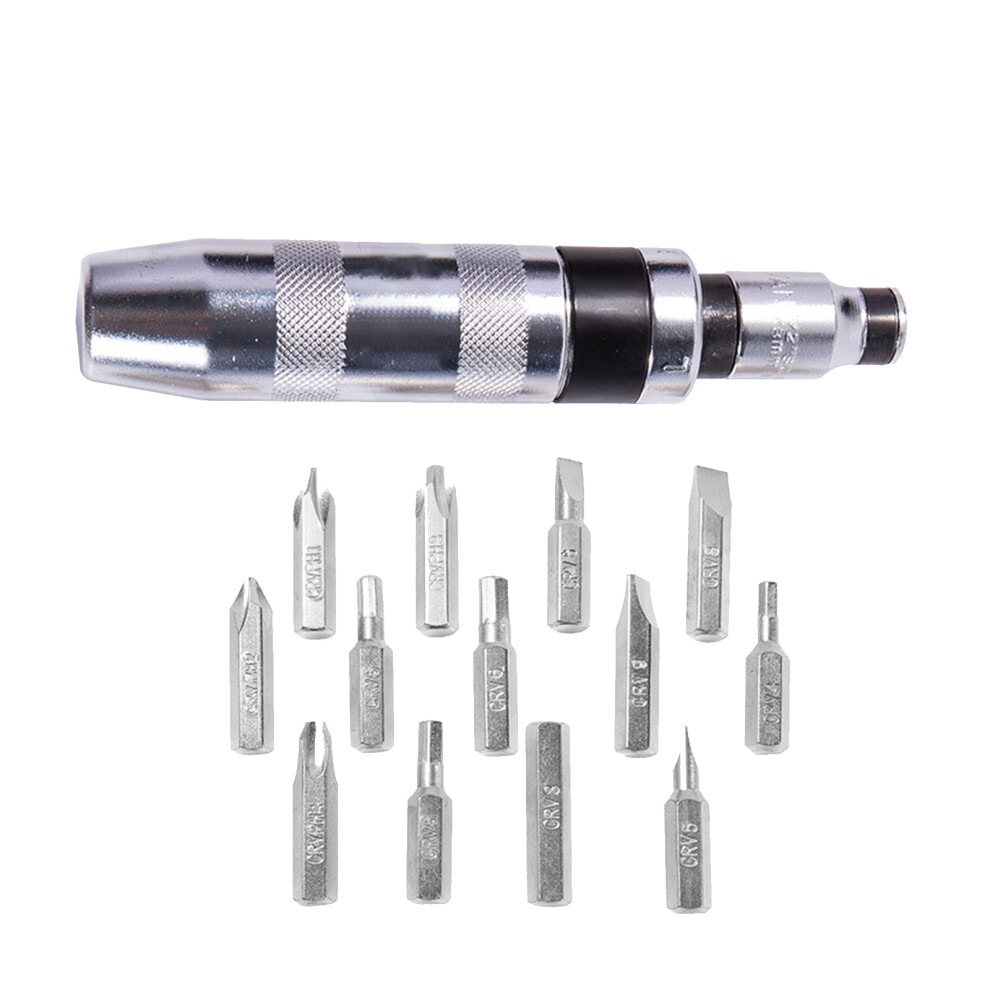 13Pcs Impact Screwdriver Set Shock Screw Bit Screw Extractor 7627000130280