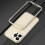 (Gold Silver) For Iphone 13 Pro Max Aurora Series Lens Protector + Metal Frame Protective Case 2