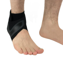 Lightweight Black Nylon Ankle Support, Men & Women, Size L 42-45