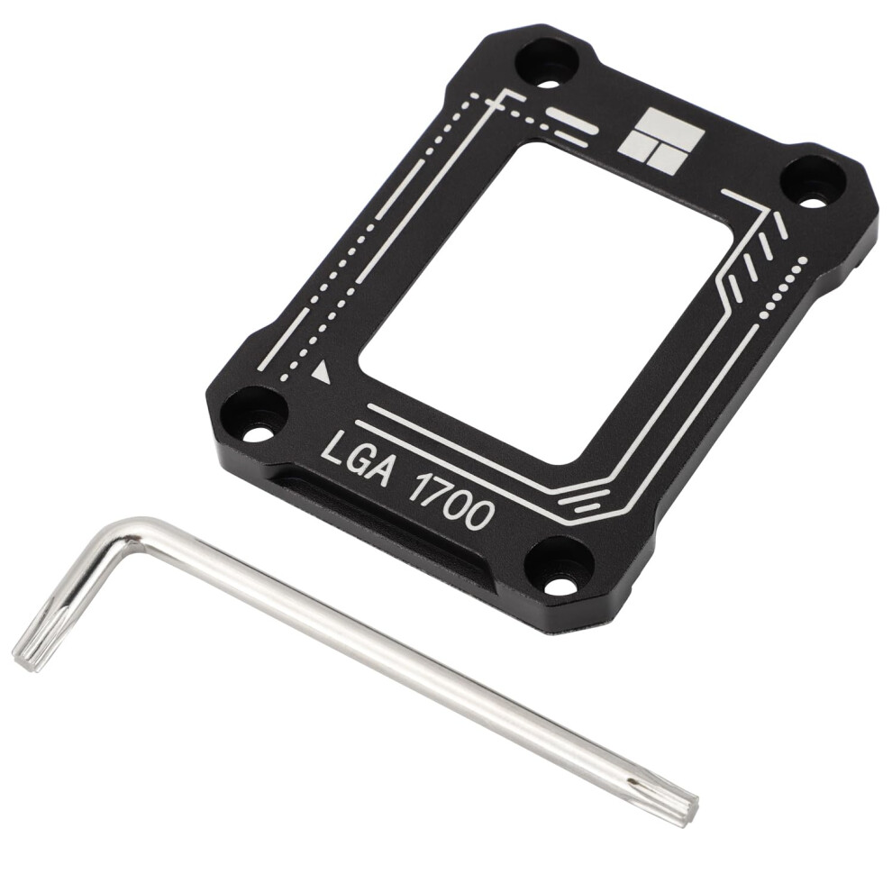 Lga1700-Bcf V2 Cpu Straightening Retainer For 12Th-14Th Gen Intel Cpus, Aluminium Alloy Full-Fit Black 9084446356175