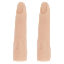 2 Silikon Übungs-Finger Mannequin Hand Für Nägel Maniküre