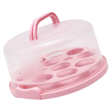 Baking Packing Box Rosa Kunststoff Mit Griff 1Stück 10 Zoll