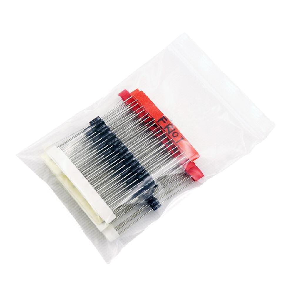 100Pcs/Set Diodes 1N4148 1N4007 Fr107 1N5408 Fr207 1N5819 1N5399 7751000222505