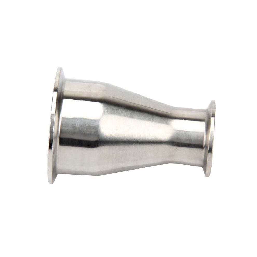 Sanitary Stainless Steel Tri Clover Compatible Clamp Reducer 4 In To 2 In Ss304 9354506224561
