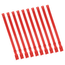 Cattle & Horse Livestock Collars 10 Pack PU 23 Inch Adjustable Red for Farm Use