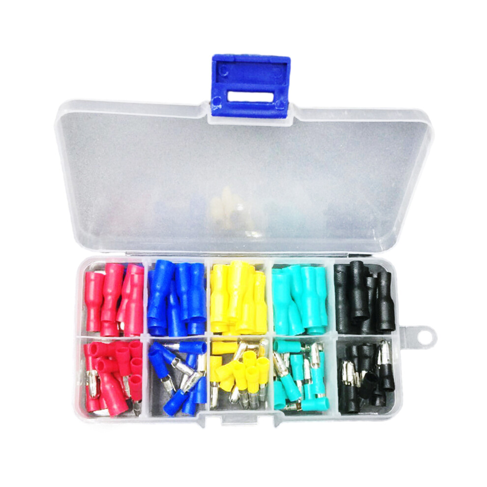 Pre Insulated Terminals Connectors 100Pcs Insulated Male Female 7751000226954