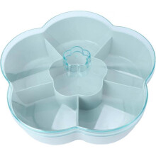 Plastic Serving Trays with Lid Candy Nut Serving Container Appetizer Tray 4 Compartment