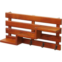 (Brown) Floating Shelves Punch-free Installation, Wall Mounted Storage Shelves, Hanging Shelf Rustic Style for Bedroom Living Room