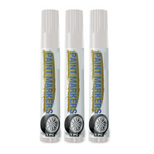3Pieces White Waterproof Paint Marker White Paint Pens Paint Pen