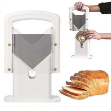 Home Manual Bread Slicer Stainless Steel Toast Cutter Slicing Kitchen Baking Tool