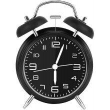 Double Bell Alarm Clock Retro Alarm Clock Analog Silent Alarm Clock for Bedroom Living