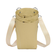 Barber Waist Pouch 1PC PU Leather Hair Scissors Holster With Clips Comb Hair Scissor Bag For Barbers Three Colors Khaki