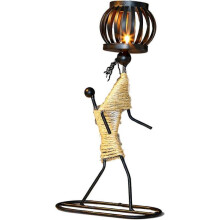 Wrought Iron Candle Holder, Wrought Iron Little Girl Candle Holder, Vintage Decorative