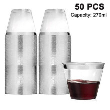 50 Pack - 9 Oz Plastic Cocktail Glass