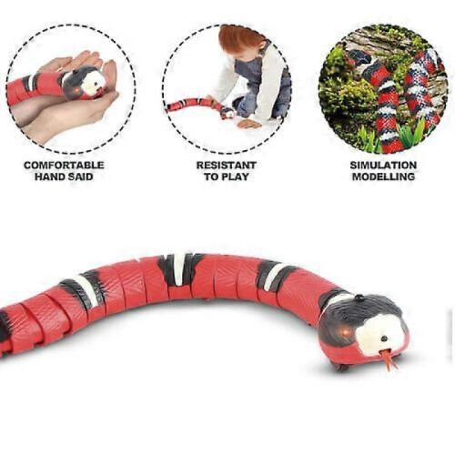 Smart Sensing Snake Kids Pet Toy Cat Dog Interactive Terasering USB Charging 1