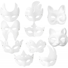 carnival mask prop unique masquerade mask child apparel pulp 20pcs