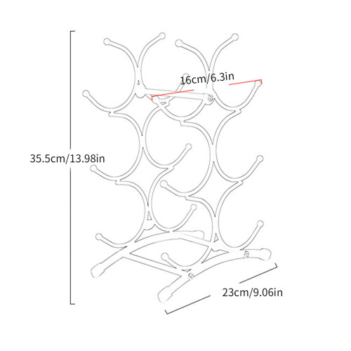 Modern Wine Countertops Display Rack Wine Holder for Kitchen Bar 2