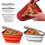 (White) Reusable Pizza Box Pack Container Foldable Triangular Pizza Storage Container 3