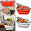 (White) Reusable Pizza Box Pack Container Foldable Triangular Pizza Storage Container 4