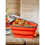 (orange) Reusable Pizza Box Pack Container Foldable Triangular Pizza Storage Container 2