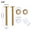 Essential Replacement Screws Universal Screw Set Toilet Mounting 3