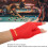 3-Finger Billard-Queue-Handschuh Rot, 14 g, Durchschnittsgröße 7
