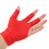 3-Finger Billard-Queue-Handschuh Rot, 14 g, Durchschnittsgröße 10