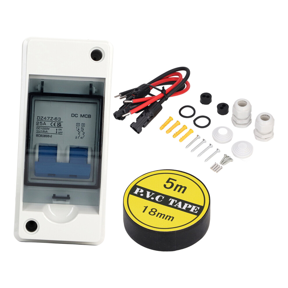 Dc Miniature Circuit Breaker 25A Ip65 Waterproof Cover 1000V Disconnect Switch 4401353796811