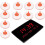 (US Plug) Waterproof Call Buttons, Wireless Calling System Waterproof 110240v Durable Abs Stable For Hotel (uk Plug) 2