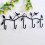 (White) Rustic Tree Branch Shape Hooks Clothing Towel Hanger Storage Rack For Home Kitchen Bedroom 3