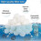 Filter balls for sand filter systems, 700 g pool filter balls, can replace 25 kg filter sand, sand filter system, filter balls, suitable for pool filt 2