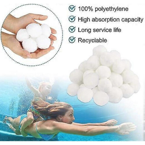 Filter balls for sand filter systems, 700 g pool filter balls, can replace 25 kg filter sand, sand filter system, filter balls, suitable for pool filt 2
