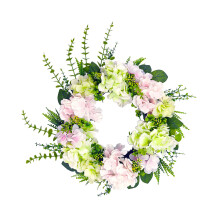 19.69" Door Wreath Artificial Flower Wreath for Front Door