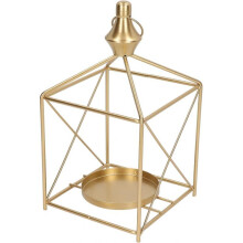 Scandinavian Style Candle Candle Holder Living Room Table Decoration Wedding Photography Props Handheld Metal Candle Holder (square Large)