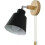 (Black) Wall Lights with Pull Cord Switch E27 Pull Switch Bedroom 1