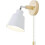 (White) Wall Lights with Pull Cord Switch E27 Pull Switch Bedroom 5