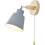 (Gray) Wall Lights with Pull Cord Switch E27 Pull Switch Bedroom 4