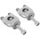 7/8 Inch 22mm Motorcycle Handlebar Risers, Silver Handlebar Mount Mounting Riser Clamp for Motorcycle Atv Handlebar Riser Mount, 1 Pair 5