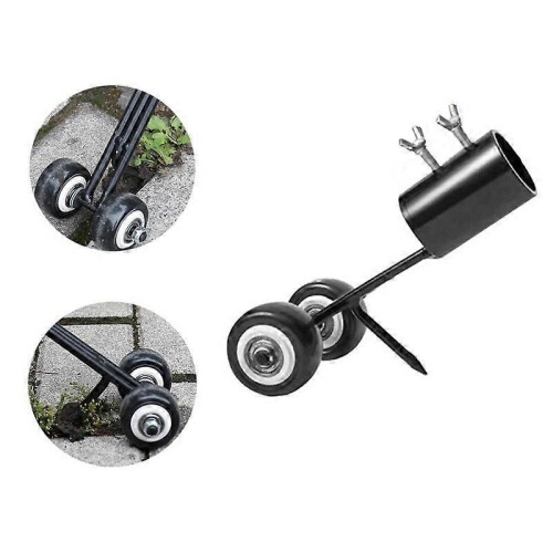 Lawn Rollers Weed hook on Wheels Broom Handle Home Gardening Weeding Tools 2