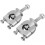 7/8 Inch 22mm Motorcycle Handlebar Risers, Silver Handlebar Mount Mounting Riser Clamp for Motorcycle Atv Handlebar Riser Mount, 1 Pair 2