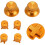 Gamepad Metal Buttons Aluminum Alloy Diy Replacement Game Controller Button Parts for Switch Pro Game Controller Electronics Screwdriver Gold 1