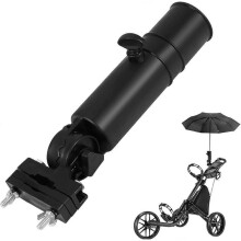 Universal Golf Umbrella Holder, Adjustable Golf Cart Small Umbrella Black Stand