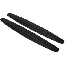 Bumper Protector, 2pcs Anti Scratch Stickers Car Front & Rear Bumper Protector Corner Guard(black)