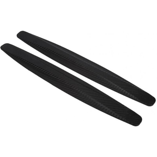 Bumper Protector, 2pcs Anti Scratch Stickers Car Front & Rear Bumper Protector Corner Guard(black)