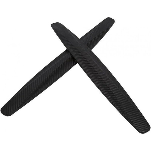 Bumper Protector, 2pcs Anti Scratch Stickers Car Front & Rear Bumper Protector Corner Guard(black) 2