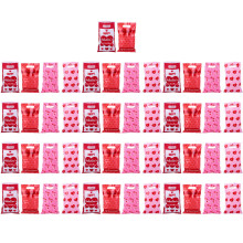 Pack of 50pcs Valentine's Day Gift Bags Candy Biscuit Flat