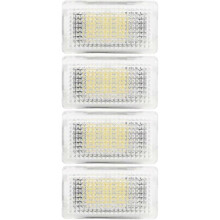 (White) Interior LED Lights Bulbs, Replacement High Temperature Resistant Ultra Bright 4 Pcs Trunk LED Lights Bulbs for Model 3 Y S X (Red)