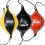 (red) Pear-shaped hanging elastic rope boxing ball boxing punching bag 2