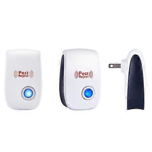 (2 Pcs, EU PLUG) Ultrasonic Indoor silent mouse repeller, insect repellent for kitchen and bathroom 1